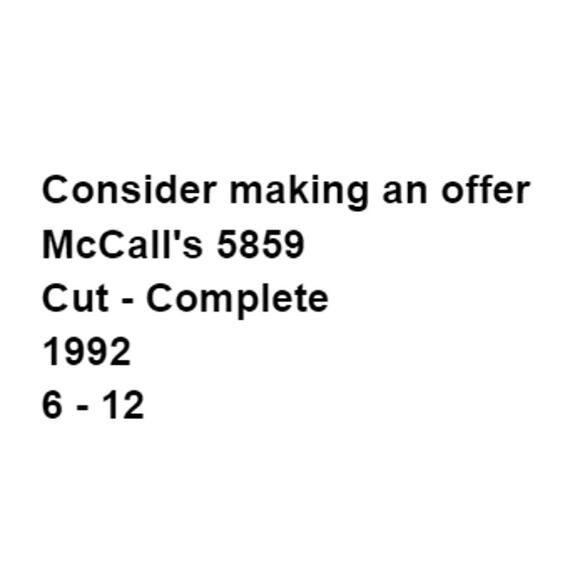 McCalls 5859 Dress Jacket Romper Pattern Miss 6-12 Princess Seams Loose Fit - Picture 3 of 5